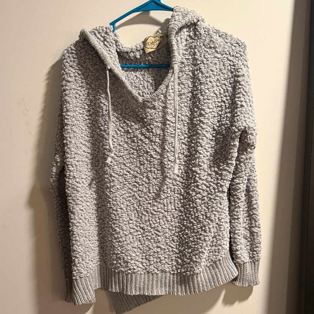 Cozy Gray V-Neck Sweater